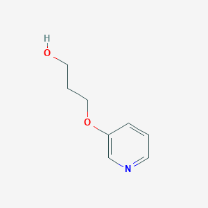 molecular formula C8H11NO2 B3195373 1-Propanol, 3-(3-pyridinyloxy)- CAS No. 90055-04-2