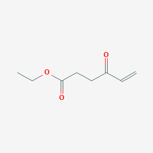 molecular formula C8H12O3 B3195407 4-Oxo-hex-5-enoic acid ethyl ester CAS No. 90199-67-0