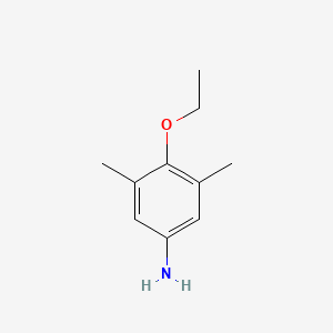molecular formula C10H15NO B3195417 4-Ethoxy-3,5-dimethylaniline CAS No. 90257-69-5