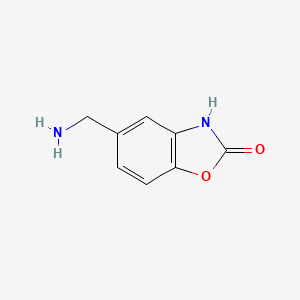 molecular formula C8H8N2O2 B3195422 5-Aminomethyl-3H-benzooxazol-2-one CAS No. 903630-26-2