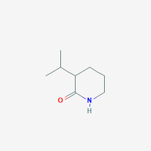 molecular formula C8H15NO B3195455 3-(Propan-2-yl)piperidin-2-one CAS No. 907561-37-9