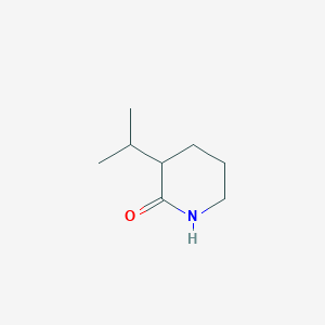 molecular formula C8H15NO B3195455 3-(丙烷-2-基)哌啶-2-酮 CAS No. 907561-37-9