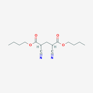 molecular formula C15H22N2O4 B3195460 Dibutyl 2,4-dicyanopentanedioate CAS No. 90825-51-7