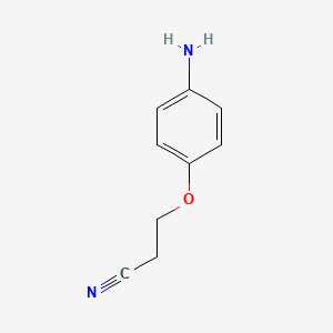 molecular formula C9H10N2O B3195469 3-(4-Aminophenoxy)propanenitrile CAS No. 90868-17-0