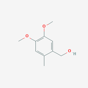 molecular formula C10H14O3 B3195470 (4,5-Dimethoxy-2-methylphenyl)methanol CAS No. 90926-82-2