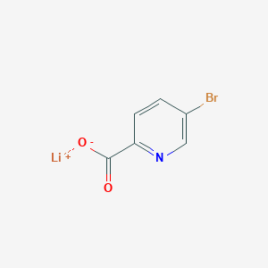 molecular formula C6H3BrLiNO2 B3195475 Lithium 5-bromopyridine-2-carboxylate CAS No. 909711-99-5