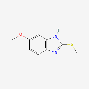 molecular formula C9H10N2OS B3195504 5-Methoxy-2-(methylthio)benzimidazole CAS No. 91168-31-9