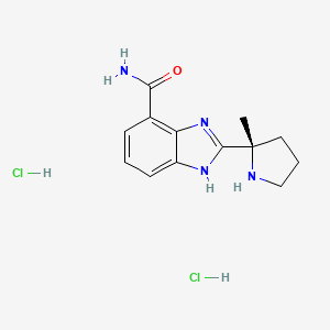 (S)-2-(2-Methylpyrrolidin-2-yl)-1H-benzo[d]imidazole-4-carboxamide dihydrochloride