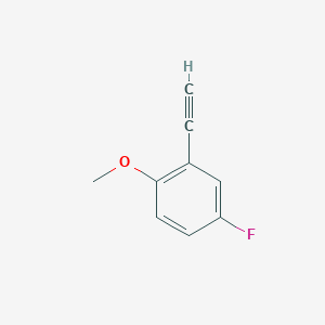 molecular formula C9H7FO B3195522 2-Ethynyl-4-fluoro-1-methoxybenzene CAS No. 912971-79-0