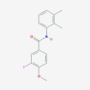 molecular formula C16H16INO2 B319554 N-(2,3-dimethylphenyl)-3-iodo-4-methoxybenzamide 