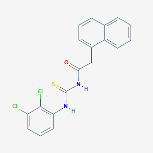 molecular formula C19H14Cl2N2OS B319555 N-{[(2,3-dichlorophenyl)amino]carbonothioyl}-2-(1-naphthyl)acetamide 