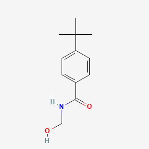 molecular formula C12H17NO2 B3195560 Benzamide, 4-(1,1-dimethylethyl)-N-(hydroxymethyl)- CAS No. 91563-74-5
