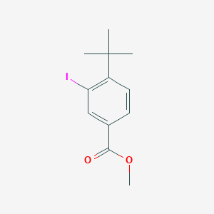 molecular formula C12H15IO2 B3195568 Methyl 4-tert-butyl-3-iodobenzoate CAS No. 91639-30-4