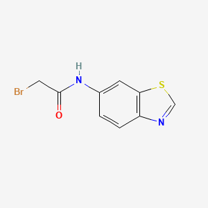 molecular formula C9H7BrN2OS B3195580 N-(Benzo[d]thiazol-6-yl)-2-bromoacetamide CAS No. 916791-25-8