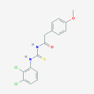 molecular formula C16H14Cl2N2O2S B319560 N-[(2,3-dichlorophenyl)carbamothioyl]-2-(4-methoxyphenyl)acetamide 