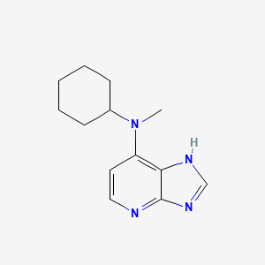 molecular formula C13H18N4 B3195618 N-cyclohexyl-N-methyl-1H-imidazo[4,5-b]pyridin-7-amine CAS No. 920961-56-4