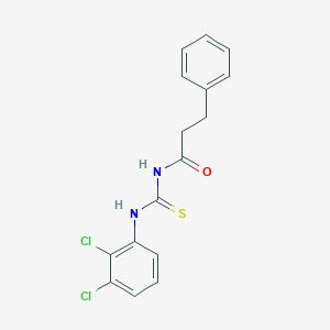 molecular formula C16H14Cl2N2OS B319562 N-[(2,3-dichlorophenyl)carbamothioyl]-3-phenylpropanamide 
