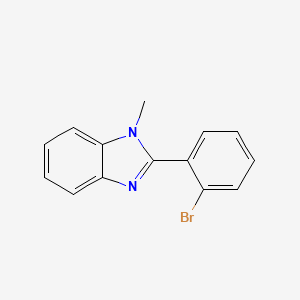 molecular formula C14H11BrN2 B3195632 2-(2-Bromophenyl)-1-methyl-1H-benzo[d]imidazole CAS No. 92152-36-8