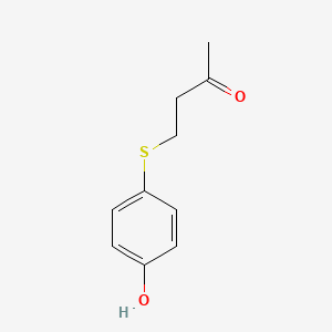 molecular formula C10H12O2S B3195663 4-(4-Hydroxyphenyl)sulfanylbutan-2-one CAS No. 92315-48-5