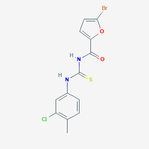 molecular formula C13H10BrClN2O2S B319567 5-bromo-N-[(3-chloro-4-methylphenyl)carbamothioyl]furan-2-carboxamide 