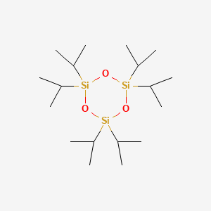 molecular formula C18H42O3Si3 B3195679 Cyclotrisiloxane, hexakis(1-methylethyl)- CAS No. 92411-30-8