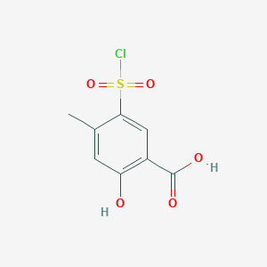 5-(Chlorosulfonyl)-2-hydroxy-4-methylbenzoic acid