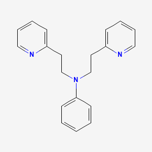 molecular formula C20H21N3 B3195706 2-Pyridineethanamine, N-phenyl-N-[2-(2-pyridinyl)ethyl]- CAS No. 92733-94-3