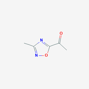 molecular formula C5H6N2O2 B3195718 1-(3-甲基-1,2,4-恶二唑-5-基)乙酮 CAS No. 92845-58-4