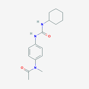 molecular formula C16H23N3O2 B319573 N-(4-{[(cyclohexylamino)carbonyl]amino}phenyl)-N-methylacetamide 