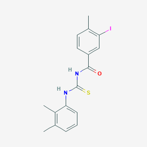 molecular formula C17H17IN2OS B319575 N-[(2,3-dimethylphenyl)carbamothioyl]-3-iodo-4-methylbenzamide 