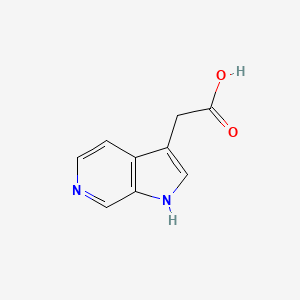 molecular formula C9H8N2O2 B3195792 2-(1H-pyrrolo[2,3-c]pyridin-3-yl)acetic acid CAS No. 933717-12-5