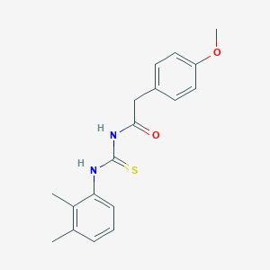 molecular formula C18H20N2O2S B319580 N-(2,3-dimethylphenyl)-N'-[(4-methoxyphenyl)acetyl]thiourea 