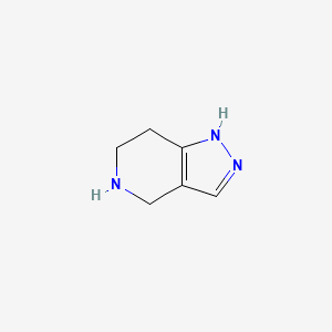 molecular formula C6H9N3 B3195817 4,5,6,7-四氢-1H-吡唑并[4,3-c]吡啶 CAS No. 933742-87-1