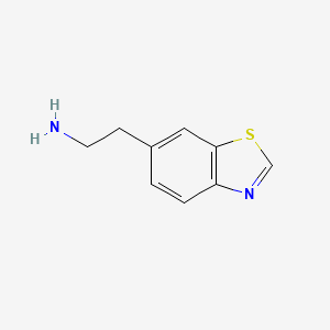 molecular formula C9H10N2S B3195825 2-(Benzo[d]thiazol-6-yl)ethanamine CAS No. 933749-15-6