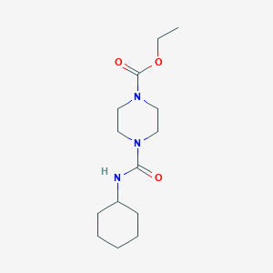 molecular formula C14H25N3O3 B319585 Ethyl 4-(cyclohexylcarbamoyl)piperazine-1-carboxylate 