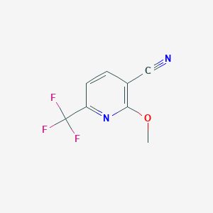 molecular formula C8H5F3N2O B3195862 2-Methoxy-6-(trifluoromethyl)pyridine-3-carbonitrile CAS No. 935519-13-4