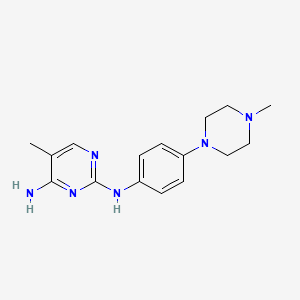 5-Methyl-N2-[4-(4-methyl-piperazin-1-yl)-phenyl]-pyrimidine-2,4-diamine