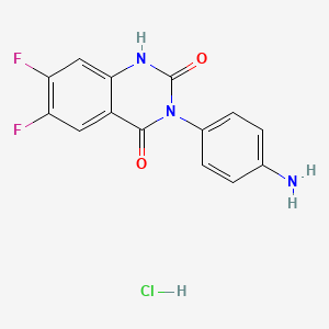 3-(4-aminophenyl)-6,7-difluoroquinazoline-2,4(1H,3H)-dione hydrochloride