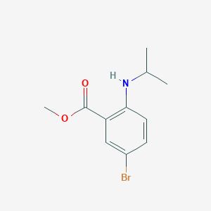 molecular formula C11H14BrNO2 B3195904 Methyl 5-bromo-2-(isopropylamino)benzoate CAS No. 937694-12-7