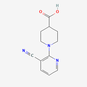 molecular formula C12H13N3O2 B3195925 1-(3-Cyanopyridin-2-YL)piperidine-4-carboxylic acid CAS No. 939986-70-6