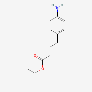 molecular formula C13H19NO2 B3195932 Isopropyl 4-(4-aminophenyl)butyrate CAS No. 94086-77-8