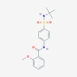 molecular formula C18H22N2O4S B319598 N-{4-[(tert-butylamino)sulfonyl]phenyl}-2-methoxybenzamide 