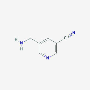 molecular formula C7H7N3 B3195980 5-(Aminomethyl)nicotinonitrile CAS No. 94413-65-7