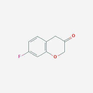 molecular formula C9H7FO2 B3195990 7-Fluorochroman-3-one CAS No. 944904-13-6