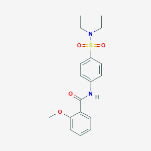 molecular formula C18H22N2O4S B319600 N-[4-(diethylsulfamoyl)phenyl]-2-methoxybenzamide 