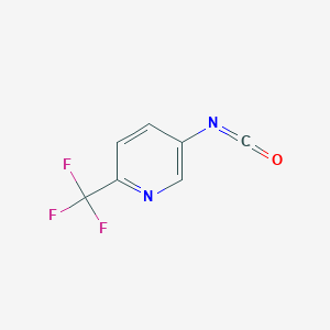 molecular formula C7H3F3N2O B3196037 5-Isocyanato-2-(trifluoromethyl)pyridine CAS No. 948551-74-4