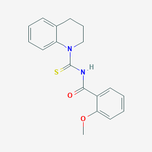 molecular formula C18H18N2O2S B319607 N-(3,4-dihydro-1(2H)-quinolinylcarbonothioyl)-2-methoxybenzamide 