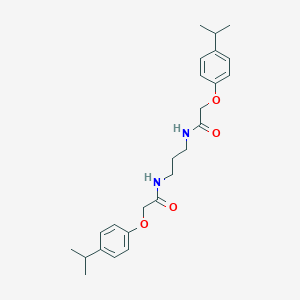 molecular formula C25H34N2O4 B319610 N,N'-1,3-propanediylbis[2-(4-isopropylphenoxy)acetamide] 
