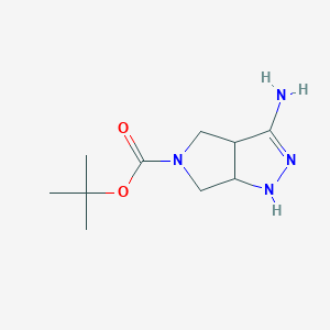 tert-butyl 3-amino-3a,4,6,6a-tetrahydropyrrolo[3,4-c]pyrazole-5(1H)-carboxylate
