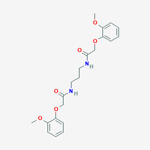 molecular formula C21H26N2O6 B319615 N,N'-1,3-propanediylbis[2-(2-methoxyphenoxy)acetamide] 